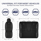 Skechers Memory Foam Car Seat Covers, Air Cool Mesh Thick Seat Covers, Airbag Compatible Car Seat Cover, Automotive Comfort Protection for Most Cars,Vans,Trucks, SUVs,Black - Image 6