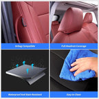 Faux Leather Seat Covers for 2022-2026 Toyota Corolla Cross,Non-Hybrid | Full Set Suv Seat Cushion for Corolla Cross L/XLE/LE,Luxury Waterproof Car Seat Protector,Factory Look,Wine Red - Image 6