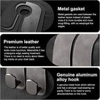 Car Purse Hook Purse Hook for Car Seats Headrest Car Seat Hooks,Heavy Duty Vehicle Organizer for Handbags, Groceries, Purses, Keep Car Tidy (Gray, 2 Pack) - Image 6