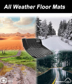 Floor Mats & Cargo Mat for Honda CR-V 2020-2022 Hybrid Only | All Weather Protection TPE Floor Liners 1st & 2nd Row & Trunk Mat Full Set, Black - Image 8