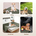gogobunny Waterproof Dog Blanket, Couch Covers for Sofa, Reusable Pee Pads | Wear Resistant, Leakproof Sofa Cover for Pets, Anti-Pilling, Hypoallergenic, Machine Washable, 30x90 Inch Dark/Light Olive - Image 3