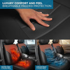 MotorBox Cabin King Western Estate Leather Seat Covers for Trucks & Cars | Brown and Black Car Seat Covers, Waterproof Leather Seat Covers, Car Accessories, Seat Protector, Universal Fit - Image 7