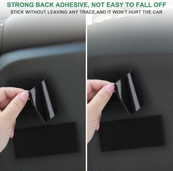 Accmor Universal Car Pocket Organizer - PU Leather Pouch for Seat, Door, Window, Console - Holder for Cards, Trash, Cell Phone, Sunglasses - Image 9
