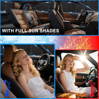 KMF 6pcs Thicken Sun Shades for Volkswagen VW Beetle 2012-2019 Accessories, Full Car Window Covers Sunshade for Windshield Side Rear, Custom Fit UV Block and Privacy Blackout for Car Camping Outdoor - Image 3