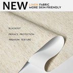 Persilux Blackout Roller Shades for Window Blinds,Cordless,Linen Fabric,Thermal Insulated Fabric UV Protection Shades for Home,Office,Bedroom,Door,Blackout-Cream,22 1/2" W X 72" H - Image 2