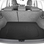 FH Group Premium Liners Tall Channel Trimmable All Weather Rubber Full Set Car Floor Mats (Red) w. Trimmable All-Season Cargo Liner (Black) - Universal Fit for Cars Trucks and SUVs - Image 5