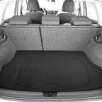 FH Group Premium Liners Tall Channel Trimmable All Weather Rubber Full Set Car Floor Mats (Pink) w. Trimmable All-Season Cargo Liner (Burgundy) - Universal Fit for Cars Trucks and SUVs - Image 5