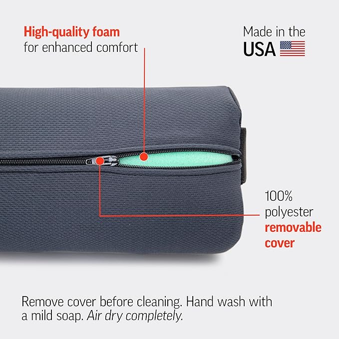 OPTP The Original McKenzie Lumbar Roll – Standard Density Low Back Support | Lumbar support for office chair & car seat back support cushion, the preferred lumbar pillow by physical therapists, USA made - Image 6