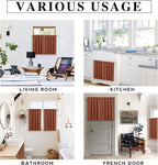 RYB HOME Cafe Blackout Curtains 24 inch Length, RV Camper Window Curtains | Short Small Half Window Tiers,Privacy,Thermal Insulated,Light UV Heat Blocking,Rod Pocket,W29 x L24,Burnt Orange,2 Panels - Image 5