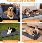 FURTIME Backseat Pet Bed Mat, Non-Slip Washable Dog Bed for Car Back Seat | Travel Pet Mat with Removable Cover, Dog Seat Covers Protector Fit for Backseat Extenders and Trucks SUVs, 54"x 24.8", Grey - Image 8