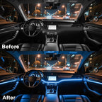 Interior Car LED Lights, 5 in 1 RGB Ambient Lighting Kit with 236" Fiber Optic, 16 Million Colors, APP Control, Music Sync Car Neon Lights for Cars, Trucks, SUVs - Image 4