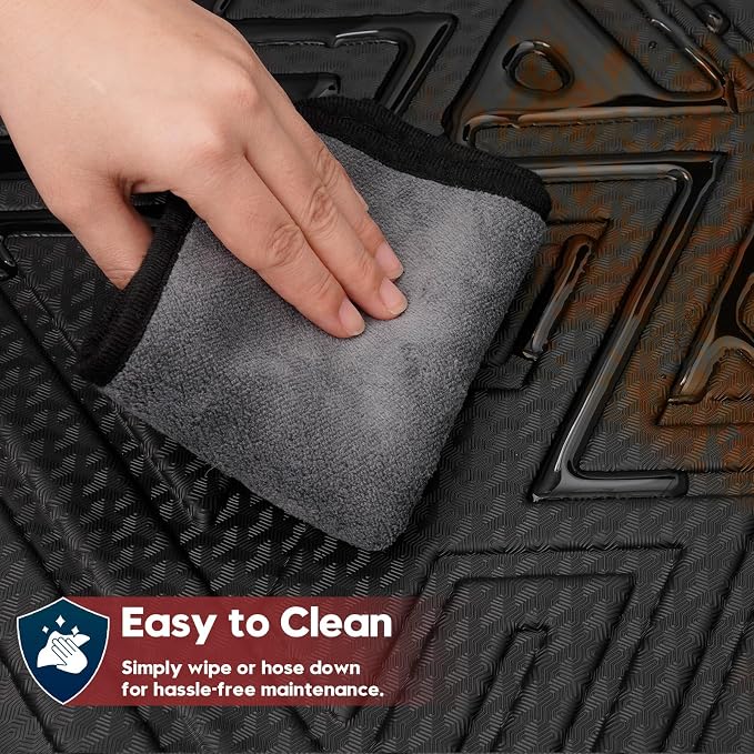 T TGBROS Floor Mats for Honda HRV HR-V 2023-2026 with Storage Box, All Weather TPE Floor Liner Set Front Rear Mats Trunk Cargo Liner Organizer Non Slip Waterproof 5PCS - Image 6
