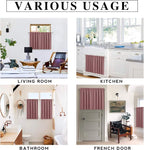 RYB HOME Short Dusty Pink Blackout Curtains for Small Bedroom Window Cafe | Thermal Insulating, UV Blocking, Privacy Protection, Drapes/Tiers for Basement Garage Bathroom, W42 x L36, 2 Panels - Image 7