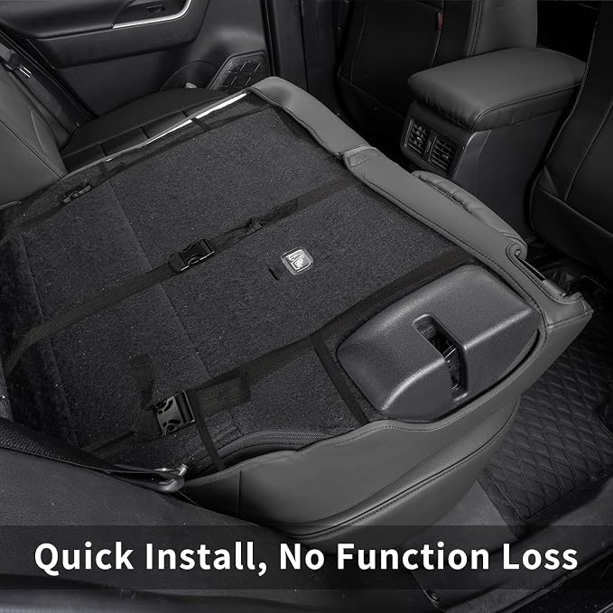 Faux Leather Seat Covers for 2022-2026 Toyota Corolla Cross,Non-Hybrid | Full Set Suv Seat Cushion for Corolla Cross L/XLE/LE,Luxury Waterproof Car Seat Protector,Factory Look,Black-Carbon - Image 7