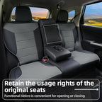 Lolcar Custom Fit CRV Car Seat Covers Full Set for Honda CR-V 2012 2013 2014 CRV LX;EX;EX-L Model - Leather (Black/Gray) - Image 5
