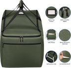 Infant Car Seat Travel Bag for Airplane Compatible with All Nuna Pipa Car Seat and Base,Chicco KeyFit 30 and Base, Padded Car Seat Bags for Air Travel,Car Seat Gate Check Bag with Side Pocket, Green - Image 3