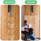 Door Protector from Dog Scratching 200" x 8.2" Cat Scratch Door Frame Single Sided Adhesive Protector Anti Dog Scratch Door Guard for Dogs Clear CHUANGSEED - Image 2