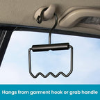 Heavy Duty Car Hanger for Clothes, Dry Cleaning and Garment Bags | High Road's Solid Steel Car Clothes Hanger Holds 12 Garments, Bottom Hooks Keep Hangers in Place, Easy Carry Handle - Image 2