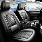 for Subaru Forester 2009-2026 Car Seat Covers, Full Set, Black | Luxury Full Coverage Leather Seat Protectors, Waterproof Breathable, Non-Slip, Easy to Install, Airbag Compatible, All-Season by Unknown