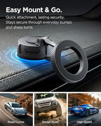Spigen VacuumLock Magnetic Dashboard Magsafe Car Mount 360° Rotation | 360° Rotation, Strong Magnetic Hold Compatible with iPhones, Galaxy with Magnetic Cases, Pixels with Pixelsnap - Image 4