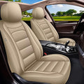 IKABEVEM Car Seat Covers Fit for Honda Insight 2010-2025 2026: Full Set Luxury Leather Automotive Seat Covers, Car Seat Protector(5 Seats, Beige) by IKABEVEM