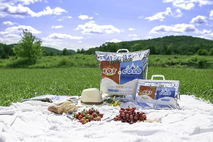 Superio Hot and Cold Insulated Bags for Food Delivery, Grocery Shopping Bags, Food Storage for Hot and Frozen Food for Travel, Disposable Cooler Bag, Reinforced Thermal Lunch Bag (3, 12"x13.5") - Image 3
