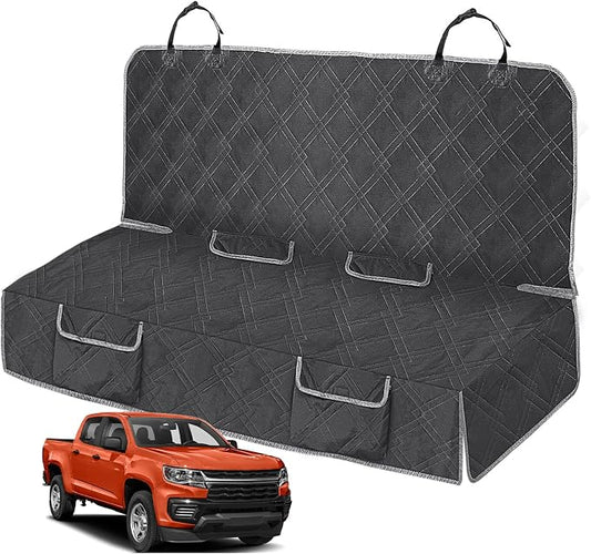 Dog Car Seat Cover for Mid-Size Truck for Toyota Tacoma/Hilux | for Ford Ranger, Chevy Colorado/GMC Canyon, Nissan Frontier, Honda Ridgeline, Jeep Gladiator by Kistrba