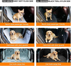 PETTALK Deluxe 2 Sided Dog Car Cover for Back Seat,Waterproof Protector | Hammock Cover Double Comfort 4 Season,Durable Heavy Duty,Anti Scratch,Non-Slip,Odorless,Car SUV Truck,Dog Seat Belt Included - Image 3