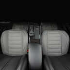 2 Pack Leather Front Car Seat Covers,Bottom Seat Covers for Cars,Driver Car Seat Cover,Luxury Seat Protectors,Waterproof,Anti-Slip,Full Wrap,for Most Vehicles,Sedan,Truck,SUV(Grey) - Image 5