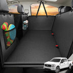 URPOWER PU Leather Dog Back Seat Extender for Full-Size Crew Cab Trucks | 550 lb Support, 45% More Space for Large & Multiple Dogs, 3 Large Panels, Foam Padding for Comfort, Waterproof PU Leather by URPOWER