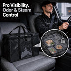 NZ home PRO Large Insulated Food Delivery Bag (2XL, Green, 1 Pack) | Thermal bag, For cold & hot food, Water-resistant, Portable cooler, Soft sided catering tote, Grocery bag with zippered top - Image 4