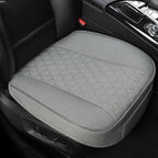 West Llama Linen Front Car Seat Cover Protector Anti-Slip Bottom Seat Cover Fits 95% of Vehicles,Wrapping Around The Bottom,Diamond Pattern(Gray-2Pcs) by WESTLLAMA
