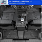 Rongtaod Floor Mats Set for 2013-2024 Toyota 4Runner 5 Seats | without Sliding Tray, Trunk Mat Cargo Mat Cargo Liner TPE All Weather Back Seat Cover Protector 2023 4 Runner Accessories - Image 3