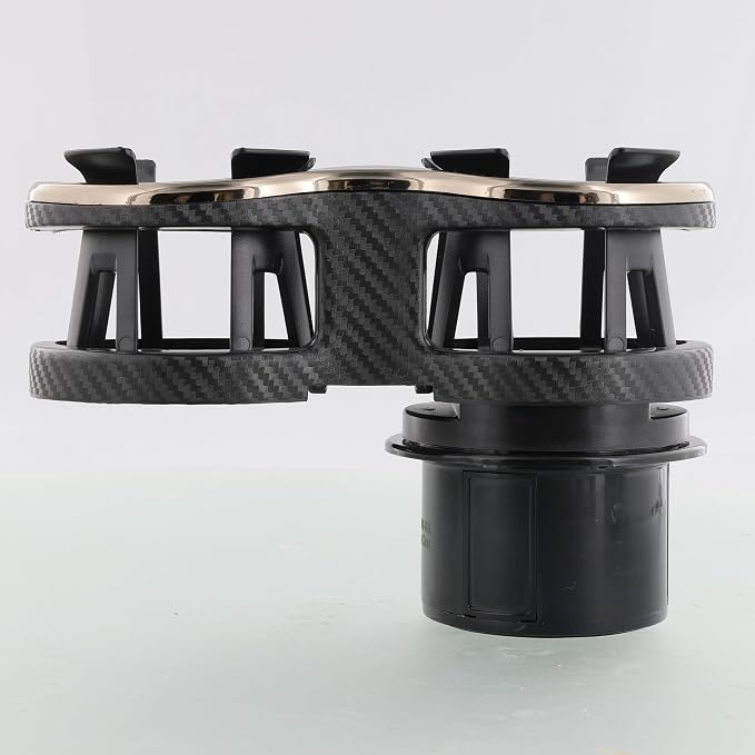 Armor All Cupholder 2 in 1 Expander, Turn 1 Cupholder to 2, Dual Drink Holder Expander with Adjustable Expandable Base to Fit Most Cars and Vehicles, Secure Hold with Drink Grips - Image 4