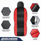 Skechers Seat Covers, Air-Cooled Memory Foam Car Seat Covers Front Seats, Airbag Compatible,Universal Fit for Most Cars, SUVs, Vans and Trucks,Red - Image 4
