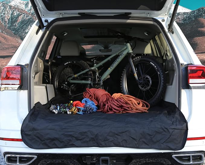 TRAPSKI Waterproof SUV Cargo Liner & Cover for fold Down 60/40 Divided Seats with Pass-Through Option to Protect Against Snow, ice, Water, Dirt & Pets from Outdoor Activities… (Small) - Image 6