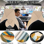 2 Pack Car Towels Seat Cover with Storage Bag, Multifunctional Microfiber Towel for Gym Outdoor Sport Running,Picnic, Beach, Pet Dog Travel,Fits Car SUV Truck (Sunny Fields) - Image 4
