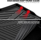 LASFIT Cargo Liner for Honda CR-V 2023-2026 (Gasoline & Hybrid & e:FCEV) | All Weather Custom Fit Anti-Slip Pet Friendly Easy Clean TPE Trunk Mat with Backrest Mat (Upper Position) - Image 6