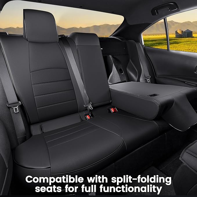 HKZ Customized Special seat Cover for Toyota Corolla (Black, 2020-2022 Corolla XSE) - Image 3