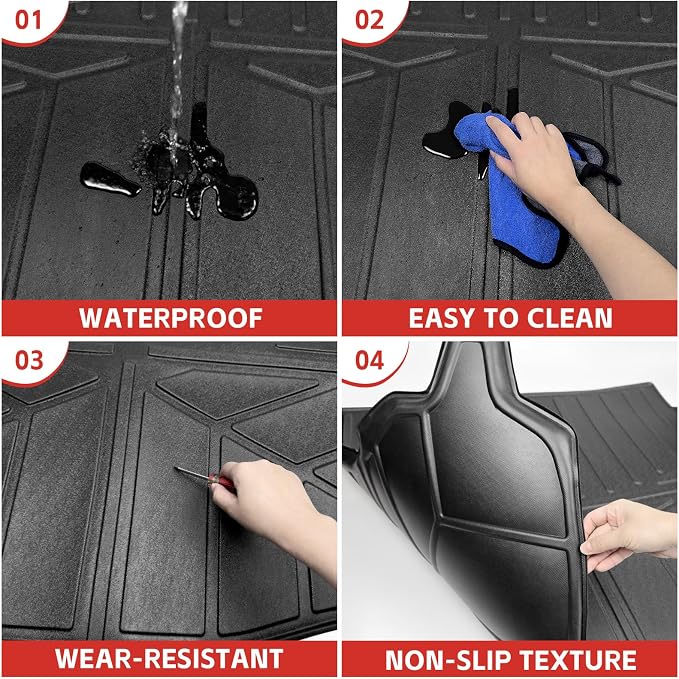 Cargo Liner Fit for 2019-2025 Subaru Forester Cargo Mat Replacement Trunk Mat All Weather Trunk Liner for 2019 2020 2021 2022 2023 2024 2025 Subaru Forester(Cargo Mat) - Image 6