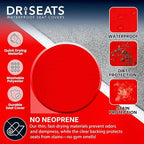 DriSeats Waterproof Car Seat Towel Cover for Runners, Post Workout, Red - Image 4