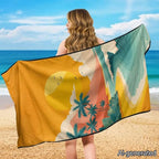Horeset Coconut Tree Beach Towel Car Seat Cover Sweat Proof Automotive Seat Protector Universal Fit for Car Seat, Yoga, Travel, Multi-Use for SUV Truck Sedan - Image 8