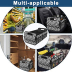 Deosk Trunk Organziers and Storage with Reinforced Handles,Car Accessories for Women/Men 50L Waterproof Polyester Trunk Organzier for Car/SUV/Minivan/Truck(Medium, Cow print) - Image 6