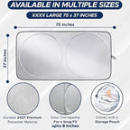EcoNour Foldable Van Windshield Sun Shade, Reflective Window Cover - Image 4