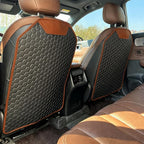 Kick Mat Back Seat Protector - Car Back Seat Cover for Kids Feet - Waterproof & Sturdy Protector for Upholstery from Dirt, Mud, Scratches and Stain (White) - Image 2