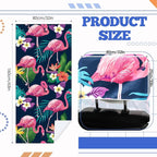 1 Pack Car Seat Towel Cover with Storage Bag, Flamingos Style | 63 x 32 in Car Towel Seat Cover Non Slip Waterproof, Gym Workout Swimming Running, Machine Washable Sweat Absorbent Protector - Image 2
