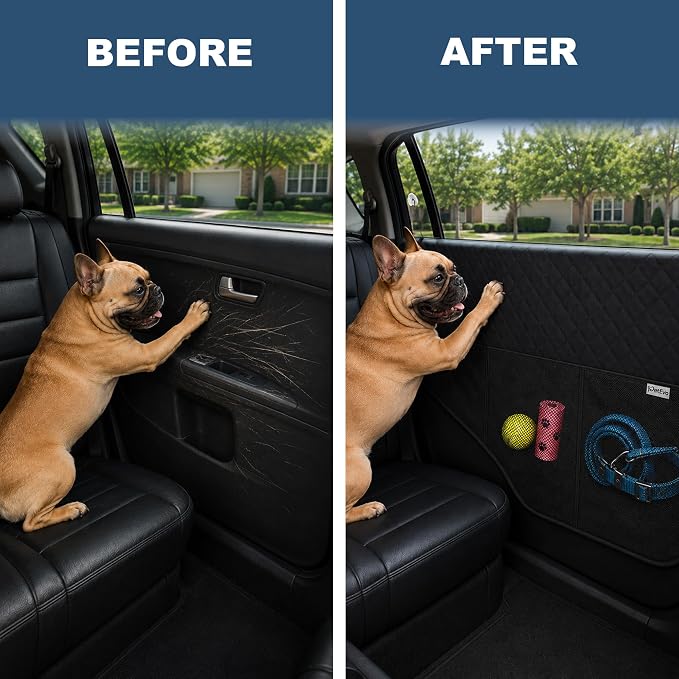 2026 Version-2X Extra Durable Premium Interior Car Door Protector from Dog Scratches - Pet Car Window Protector Door Covers - Waterproof Anti-Scratch, Scratch Resistant, Size 27.5" x 23.5" - Image 8