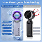 Handheld Portable fan with Turbo Cooling, Speed(1-199) 5500mAh | 20000 RPM Hand Held Fan Rechargeable Powerful Mini Personal fan for Travel, Outdoor, Beach & Makeup - Image 8