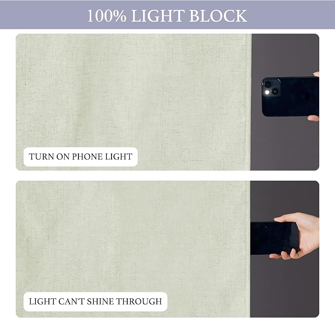 RYB HOME Classroom Door Window Cover, 100% Blackout Shades for Classroom Windows and Doors Cover Lockdown Shades Blocks Views, W 8 x L 36 inch, Light Sage, 1 Panel - Image 6