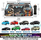 Socira Funny Raccoon Car Windshield Sunshade Umbrella Foldable Visor | Umbrella Sun Shade Cover Racoon Sunshade Front Window Cover Raccoon Car Accessories Blocks Uv Rays (57" X 30") - Image 3